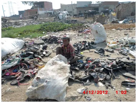 A community lady at work